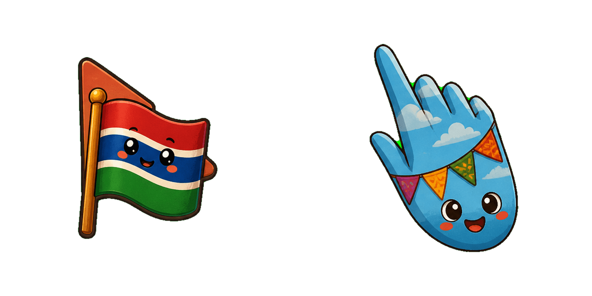 Gambia Flag Cursor-Paket