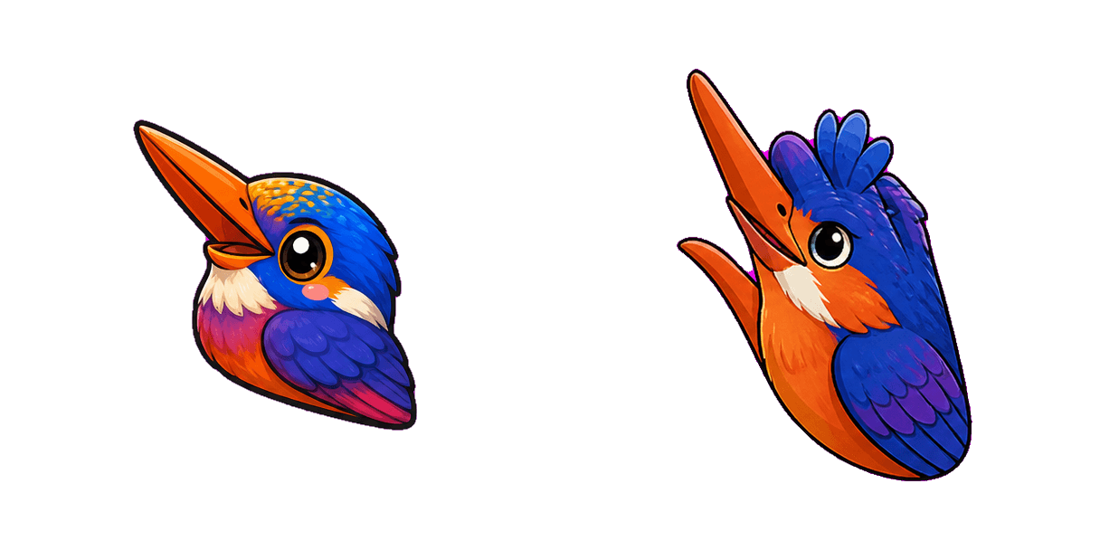 حزمة المؤشرات المخصصة Jungle Paradise Kingfisher