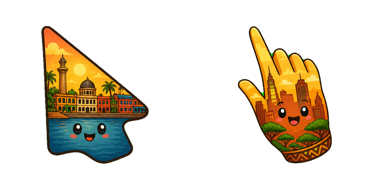 Gambia Banjul Skyline Cursor-Paket