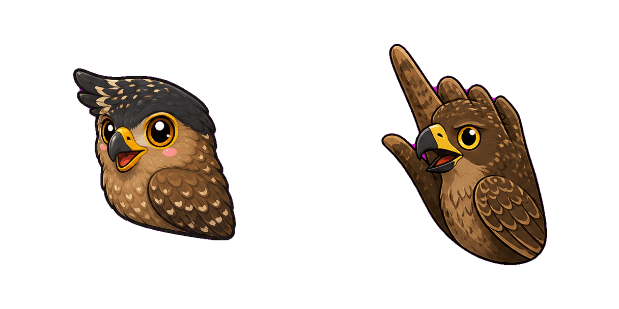حزمة المؤشرات المخصصة Jungle Crested Serpent Eagle