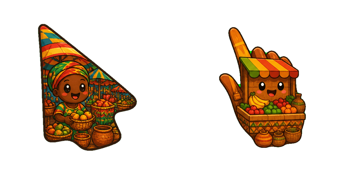 Gambia Traditional Market Cursor-Paket