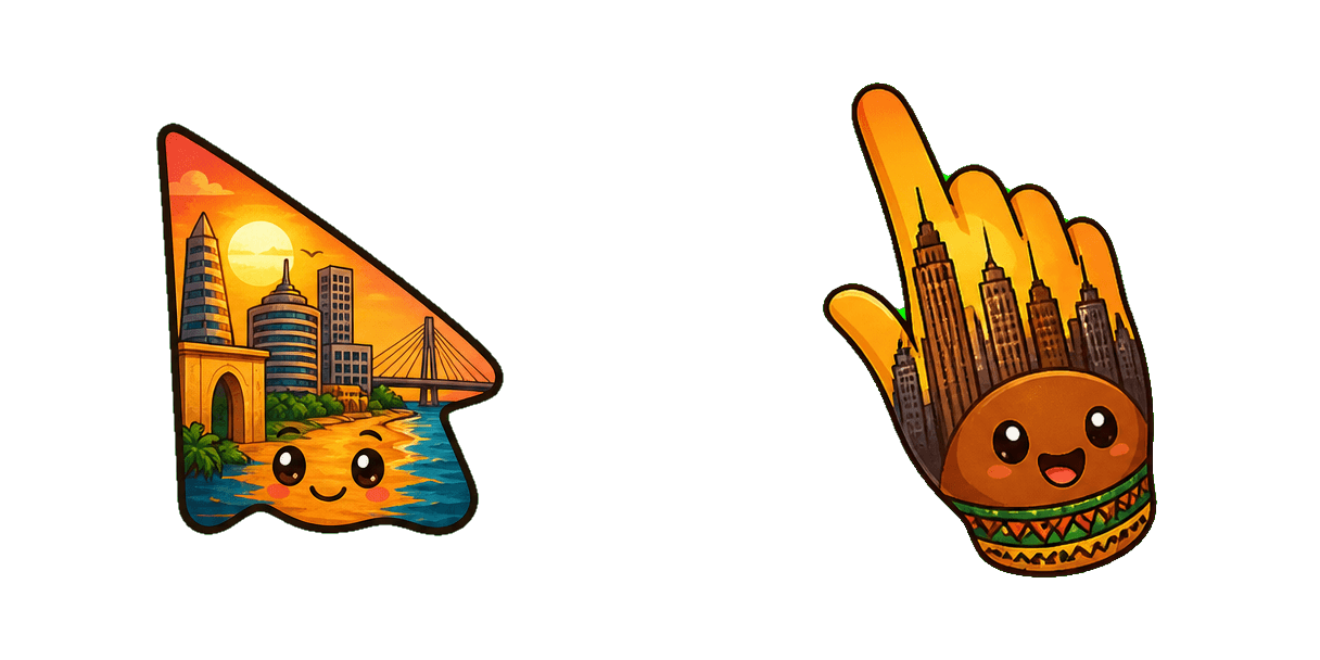 Ghana Accra Skyline Cursor-Paket