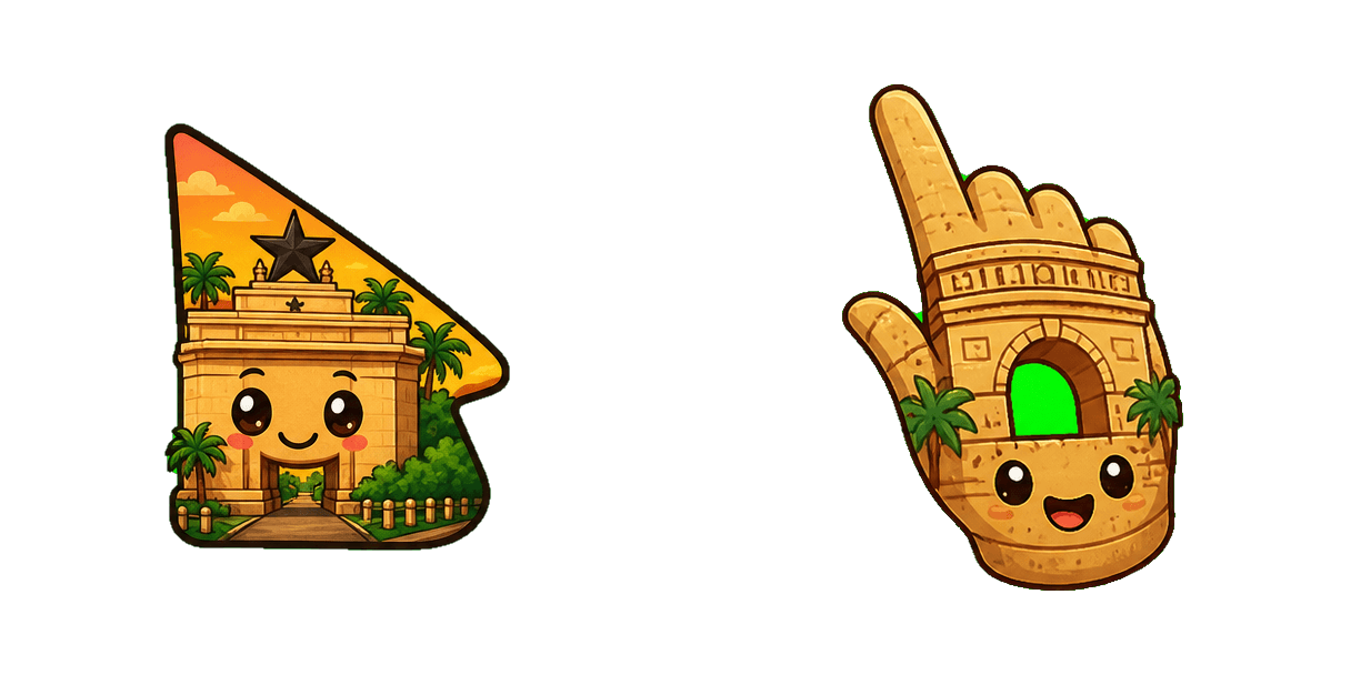 Ghana Independence Arch Cursor-Paket