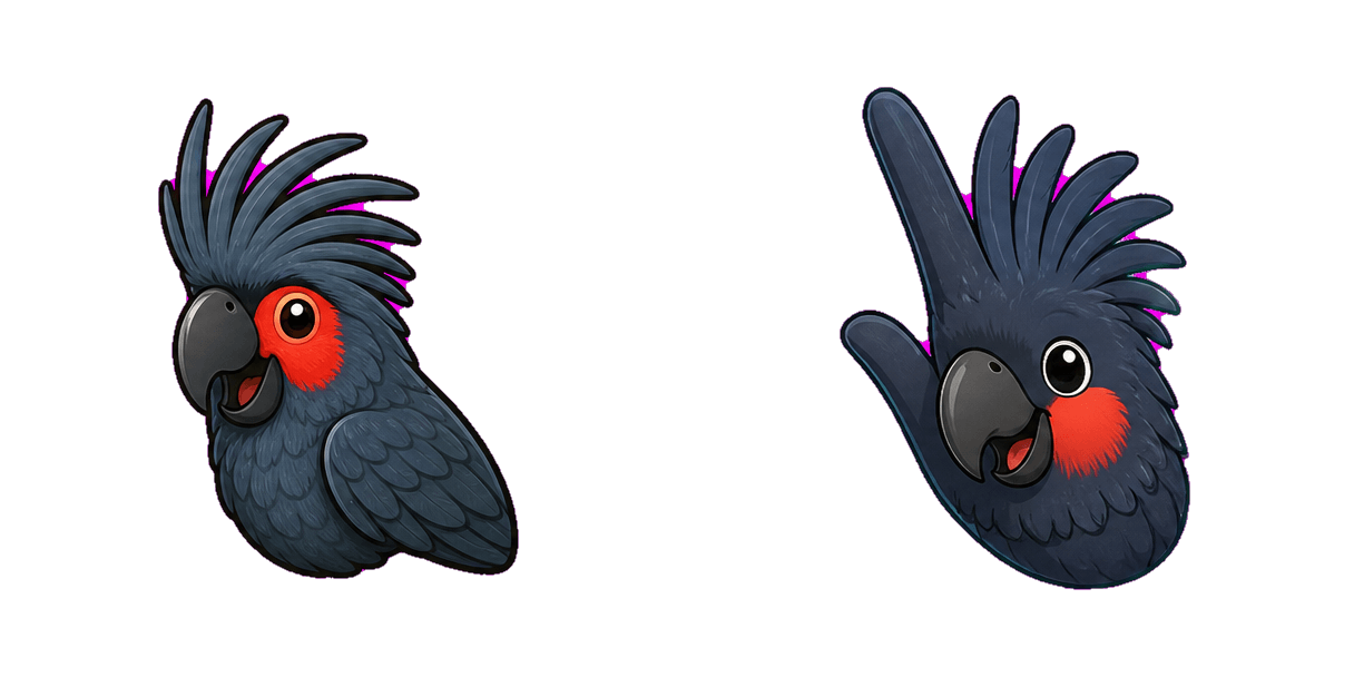 حزمة المؤشرات المخصصة Jungle Palm Cockatoo