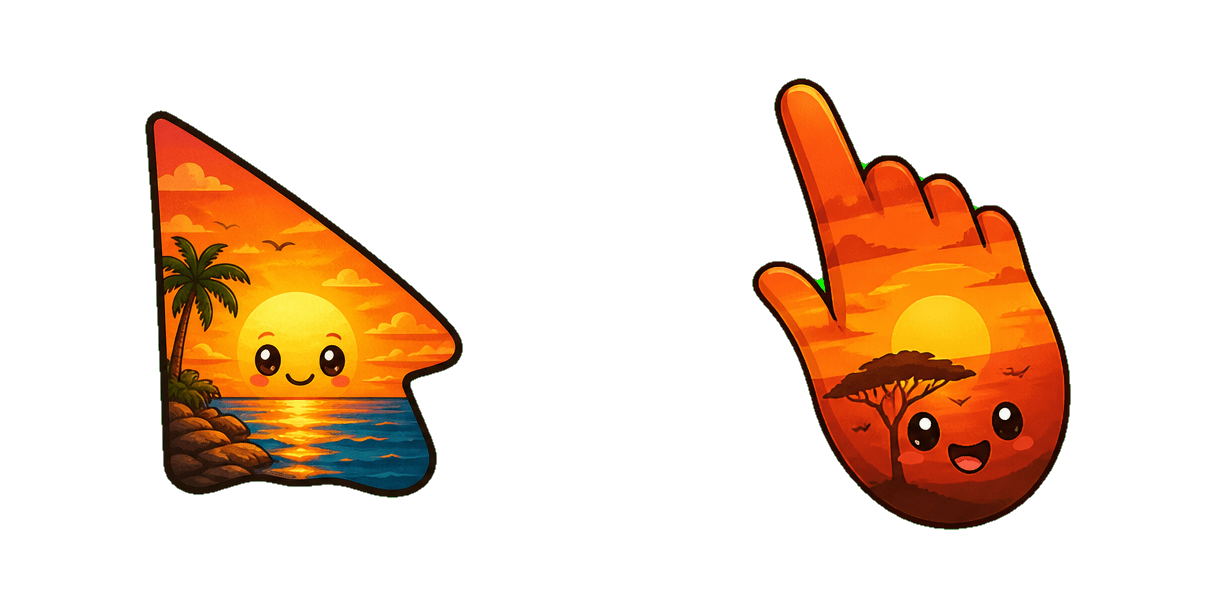 Ghana Golden Sunset Cursor-Paket