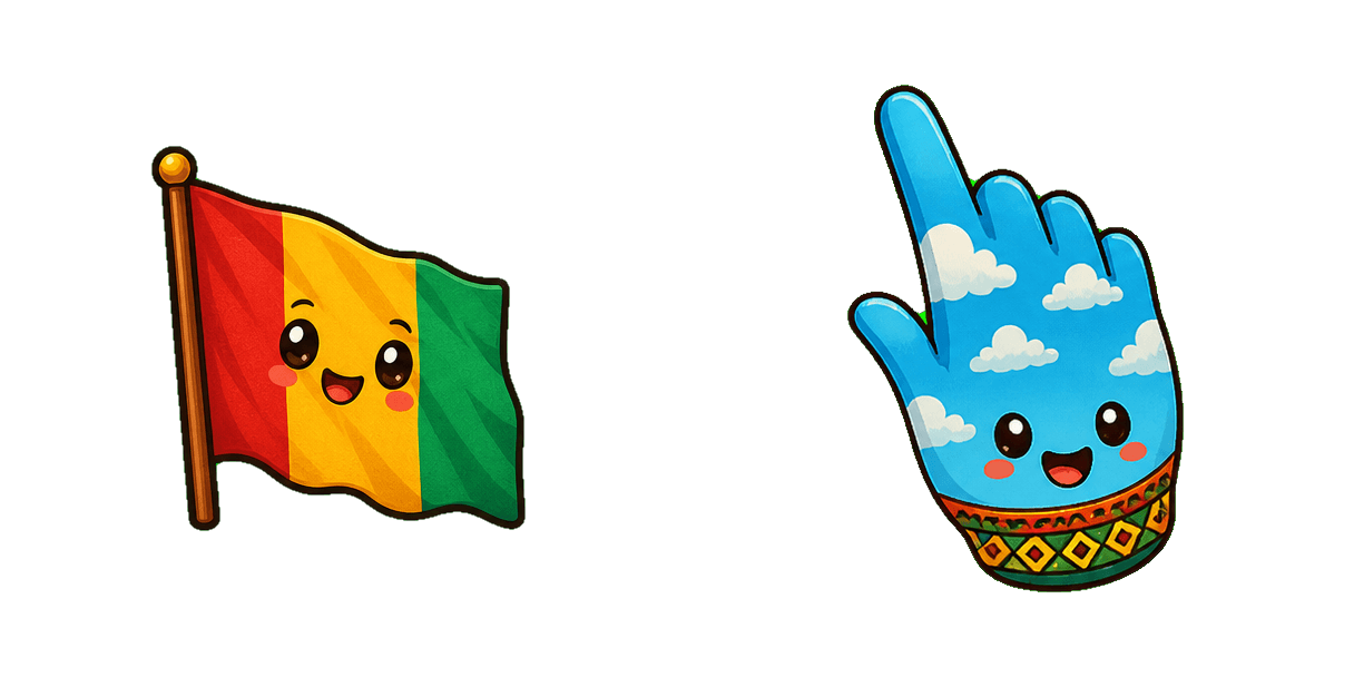 Guinea Flag cursor pack