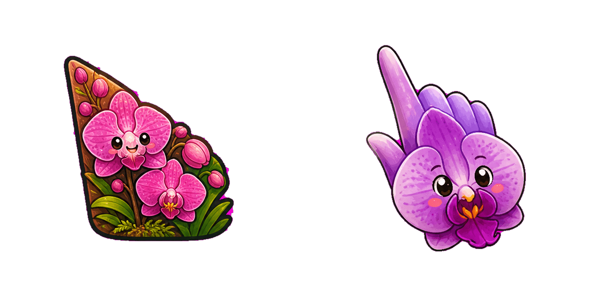 حزمة المؤشرات المخصصة Jungle Orchid Garden