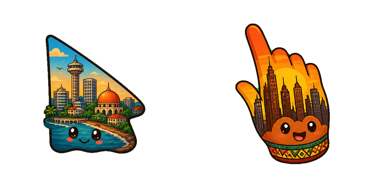 Guinea Conakry Skyline cursor pack