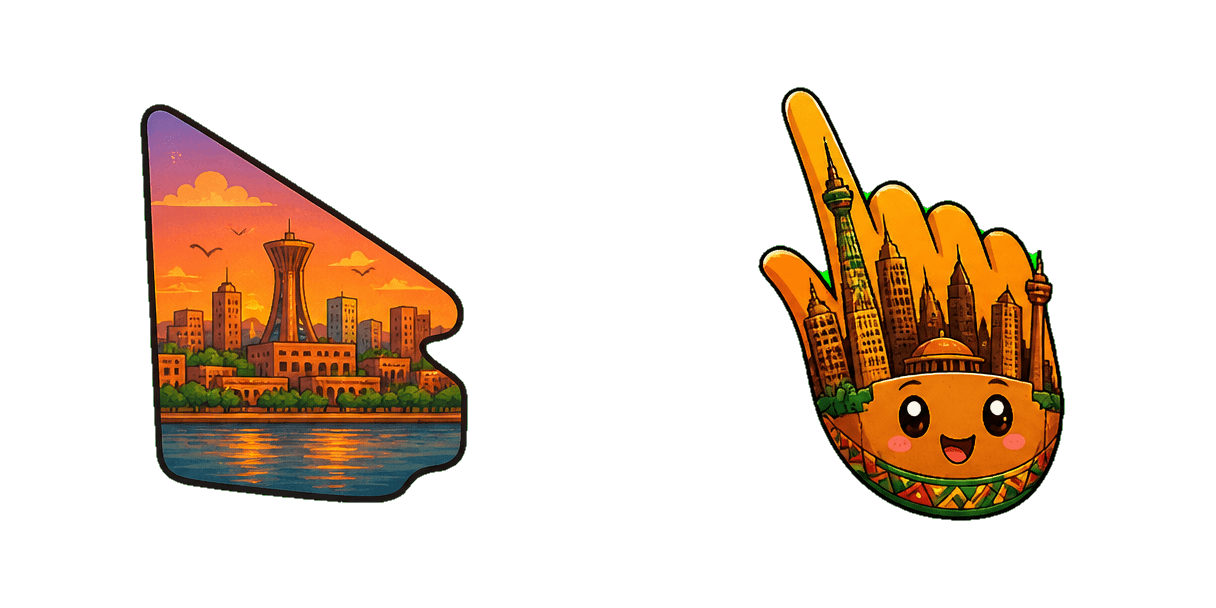 حزمة المؤشرات المخصصة Niger Niamey Skyline