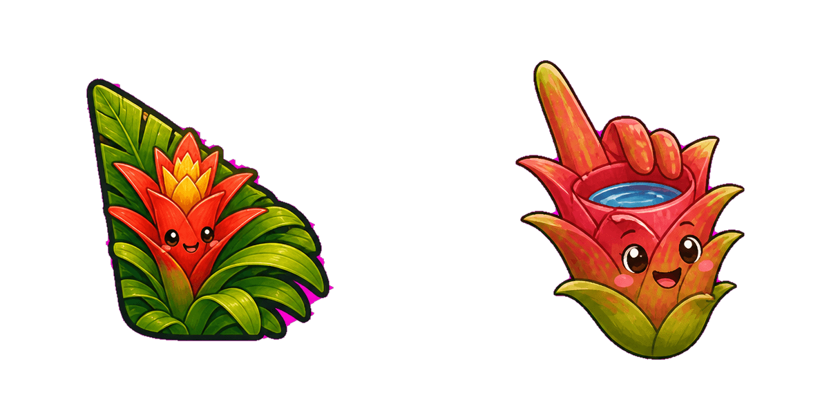 حزمة المؤشرات المخصصة Jungle Bromeliad Flower