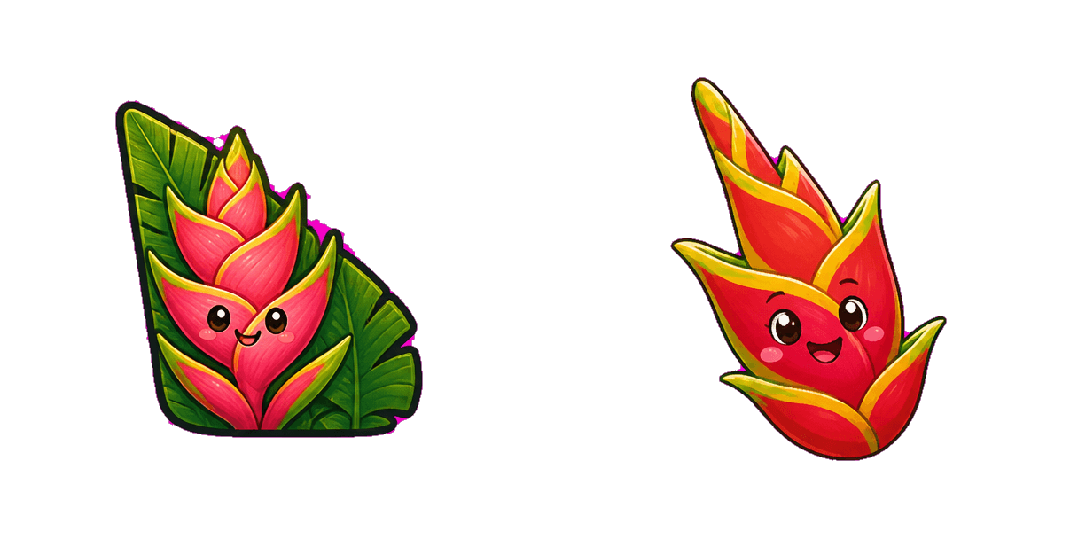 حزمة المؤشرات المخصصة Jungle Pink Heliconia