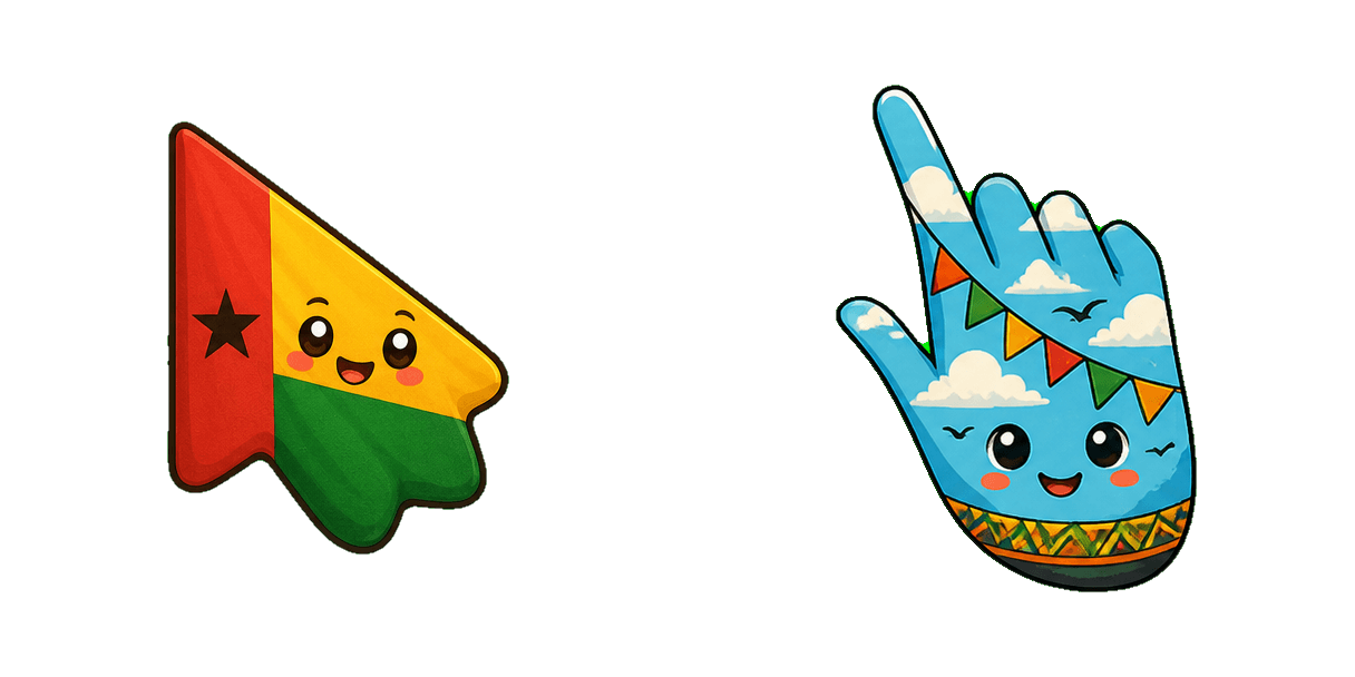 Guinea-Bissau Flag Cursor-Paket