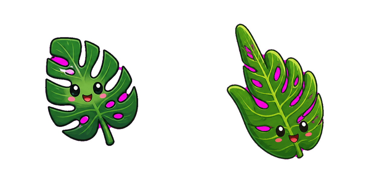 حزمة المؤشرات المخصصة Jungle Monstera Leaf