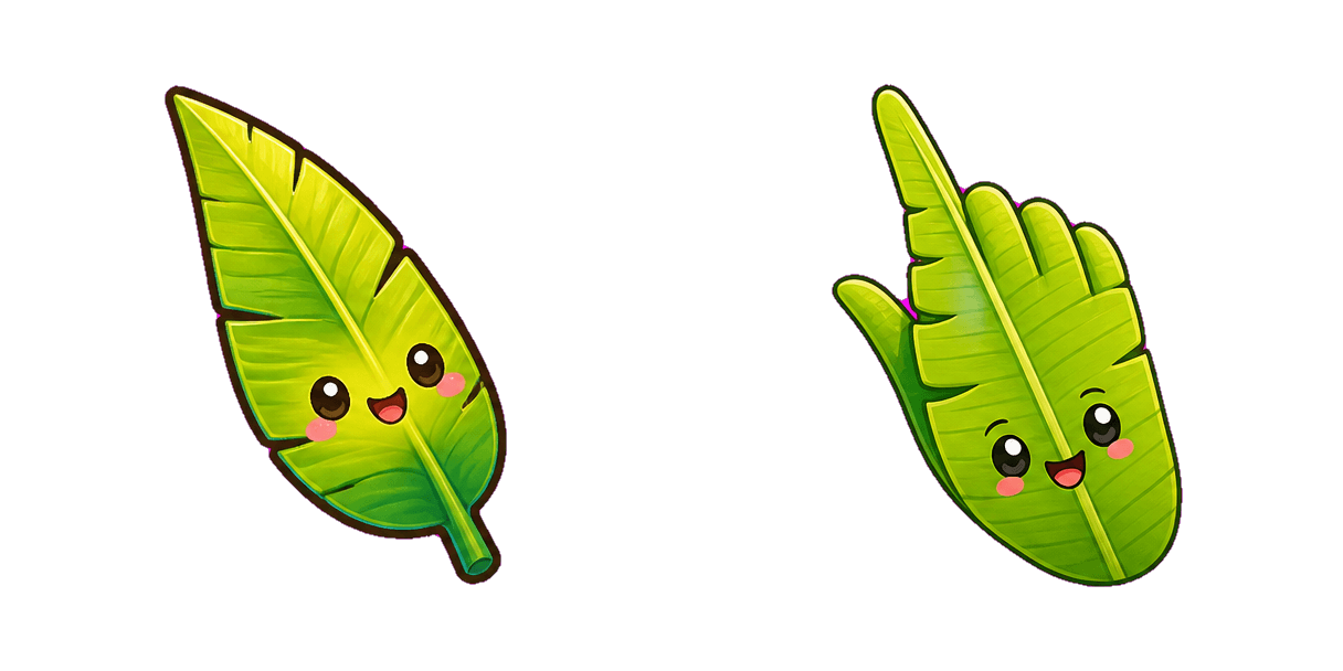 حزمة المؤشرات المخصصة Jungle Banana Leaf