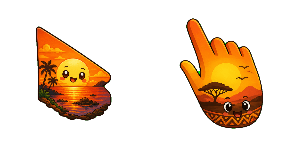 Guinea-Bissau Golden Sunset Cursor-Paket