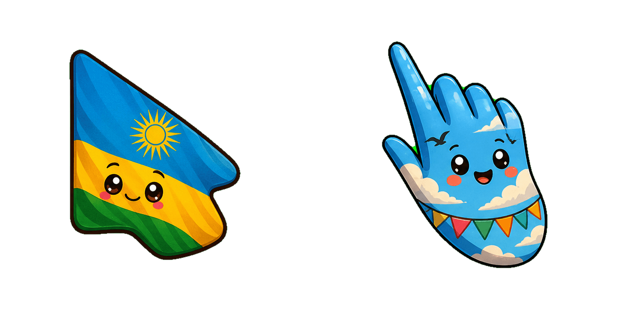 حزمة المؤشرات المخصصة Rwanda Flag