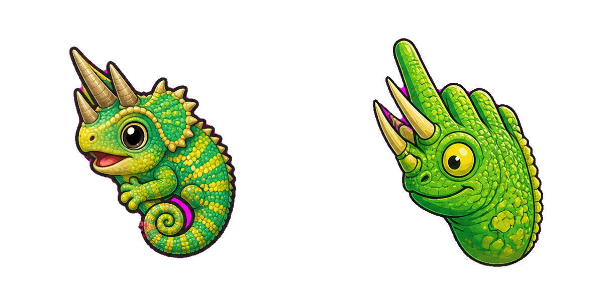 Jungle Jackson's Chameleon cursor pack