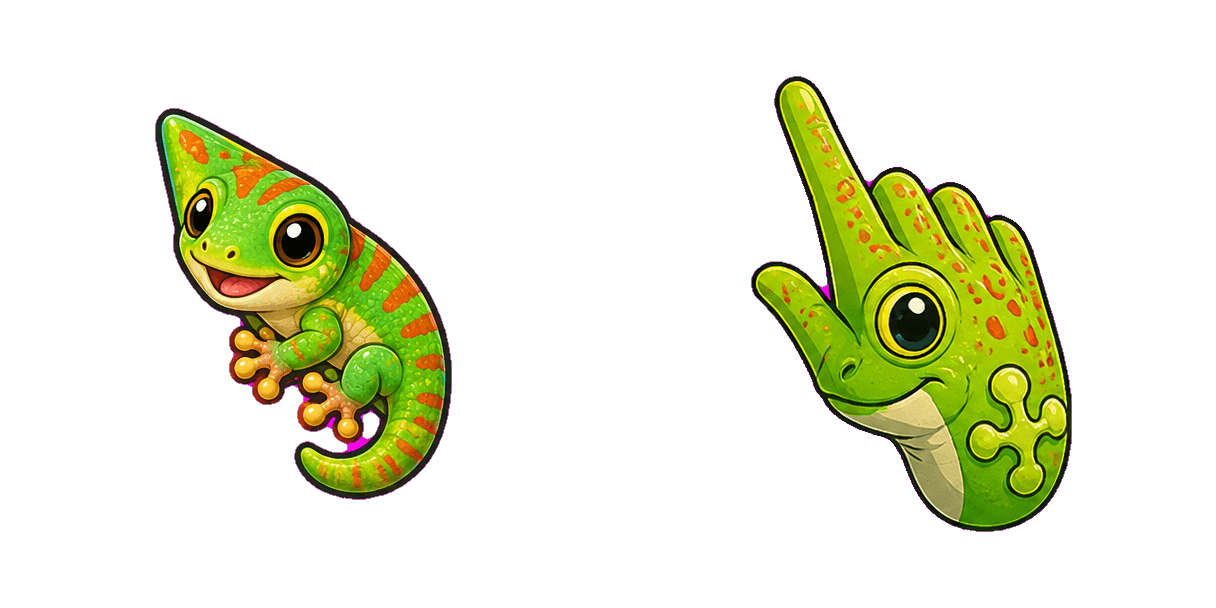 Jungle Gecko cursor pack