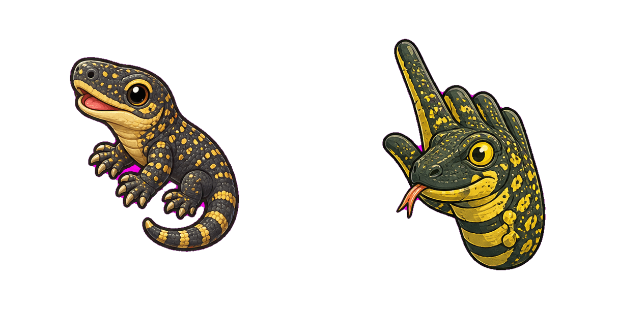 Jungle Monitor Lizard cursor pack