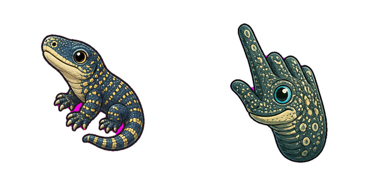 Jungle Water Monitor cursor pack