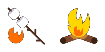 Pack de curseurs Marshmallow at the stake