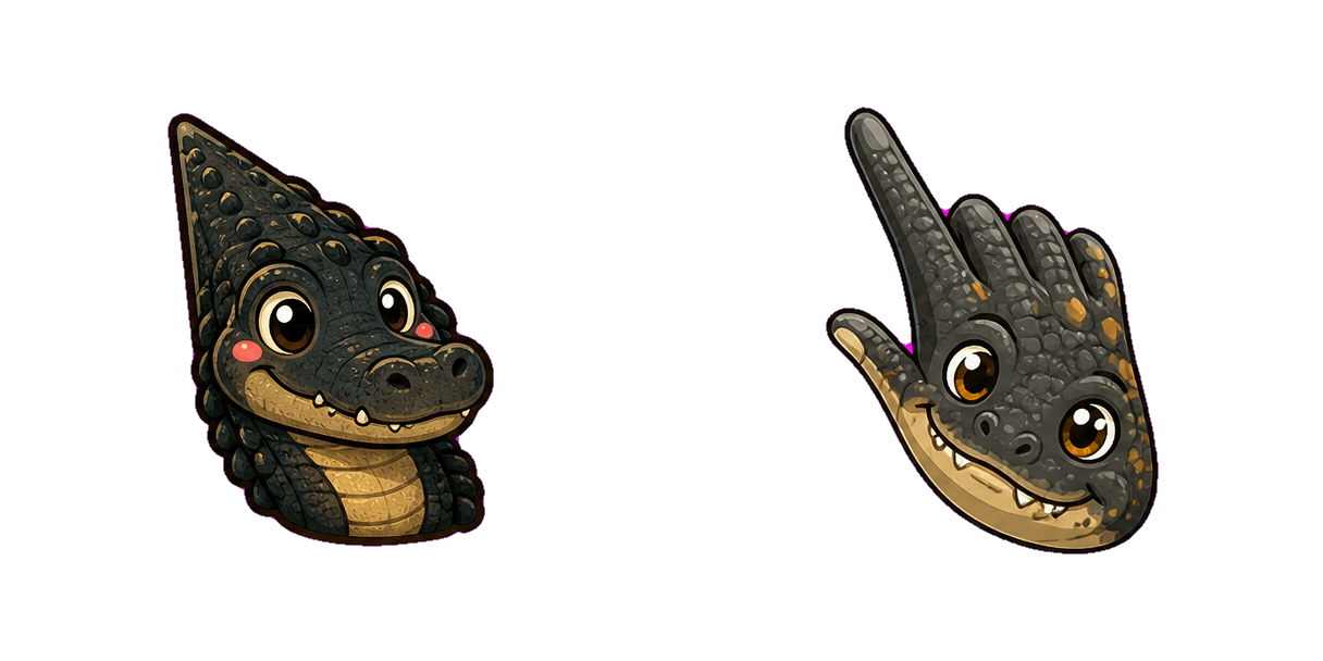 Jungle Black Caiman cursor pack