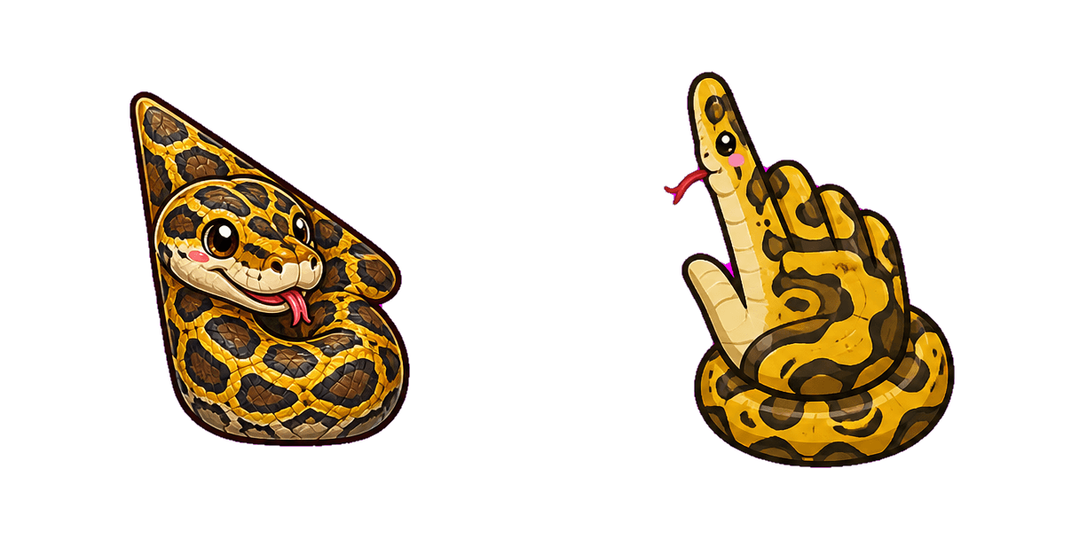 Jungle Reticulated Python cursor pack