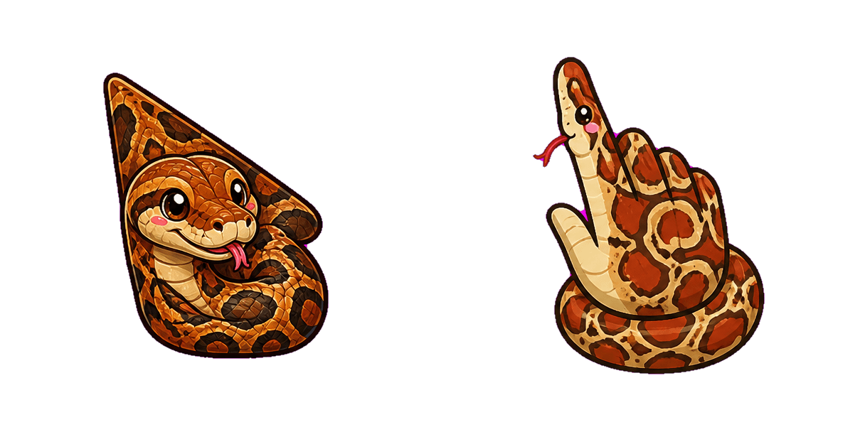 Jungle Boa Constrictor cursor pack