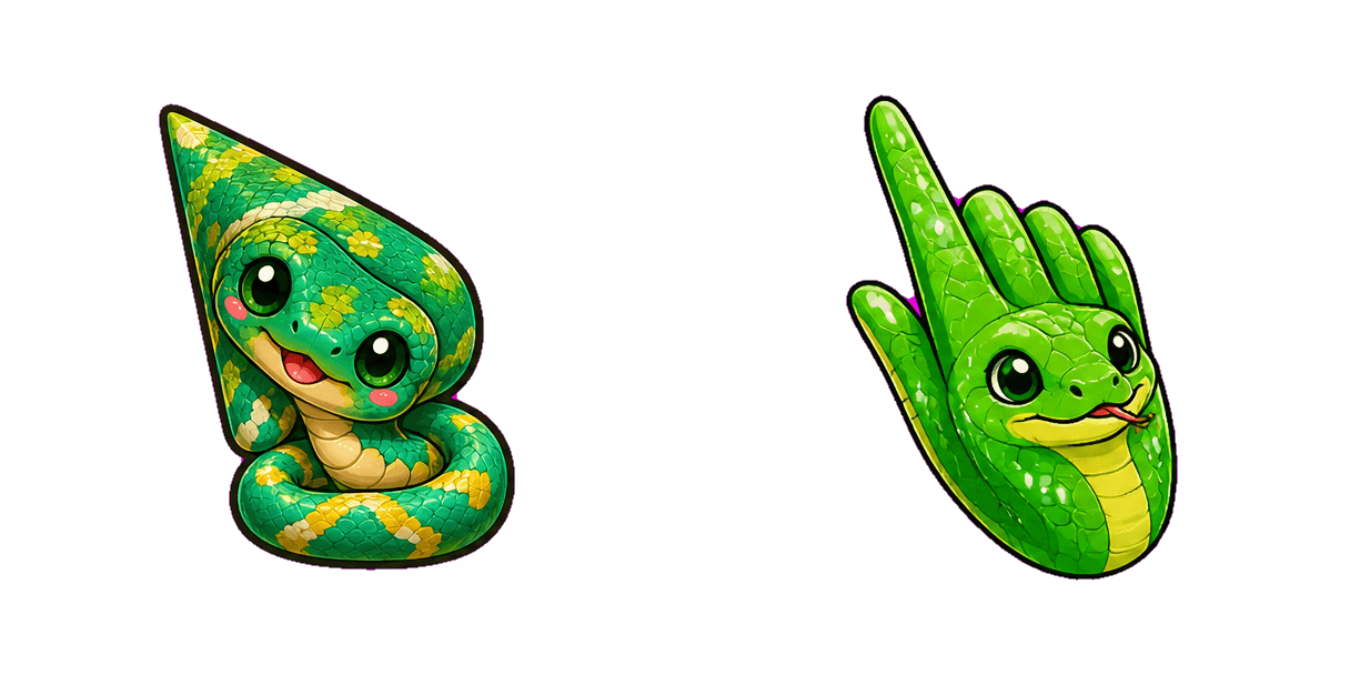 Jungle Emerald Tree Boa cursor pack