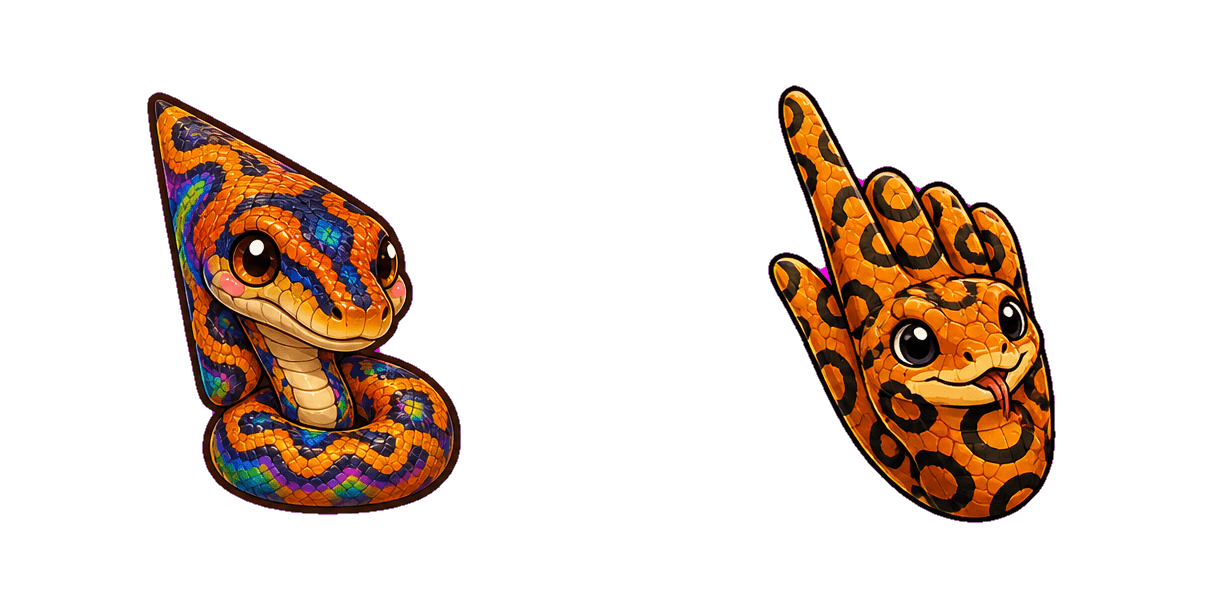 Jungle Rainbow Boa cursor pack