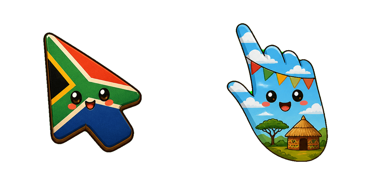 South Africa Flag Cursor-Paket