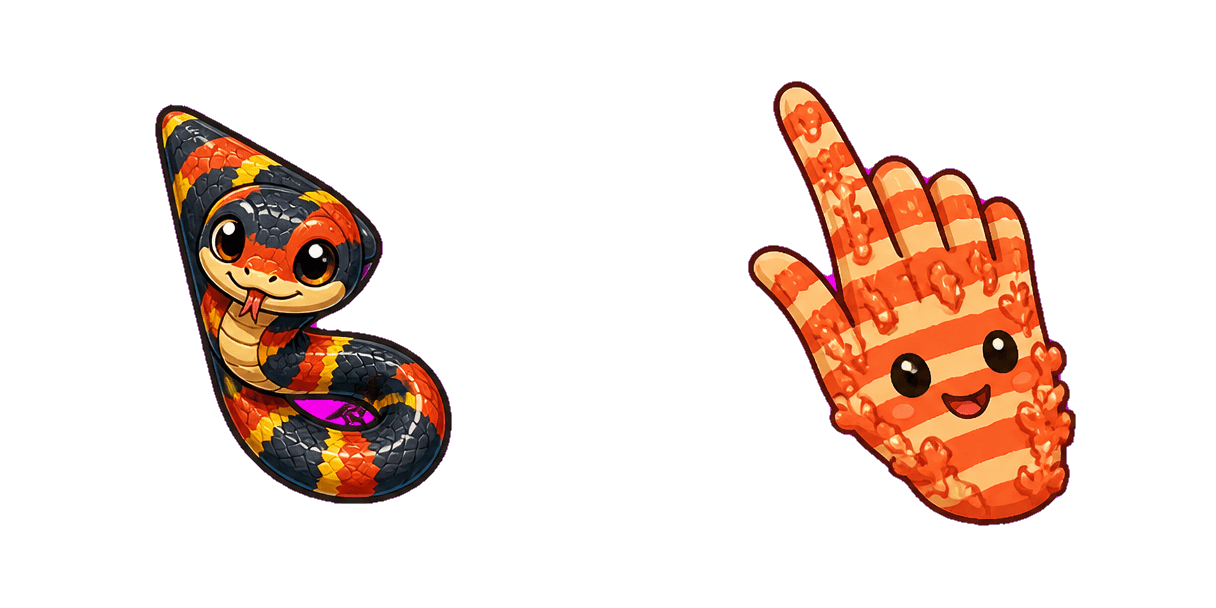 Jungle Coral Snake cursor pack