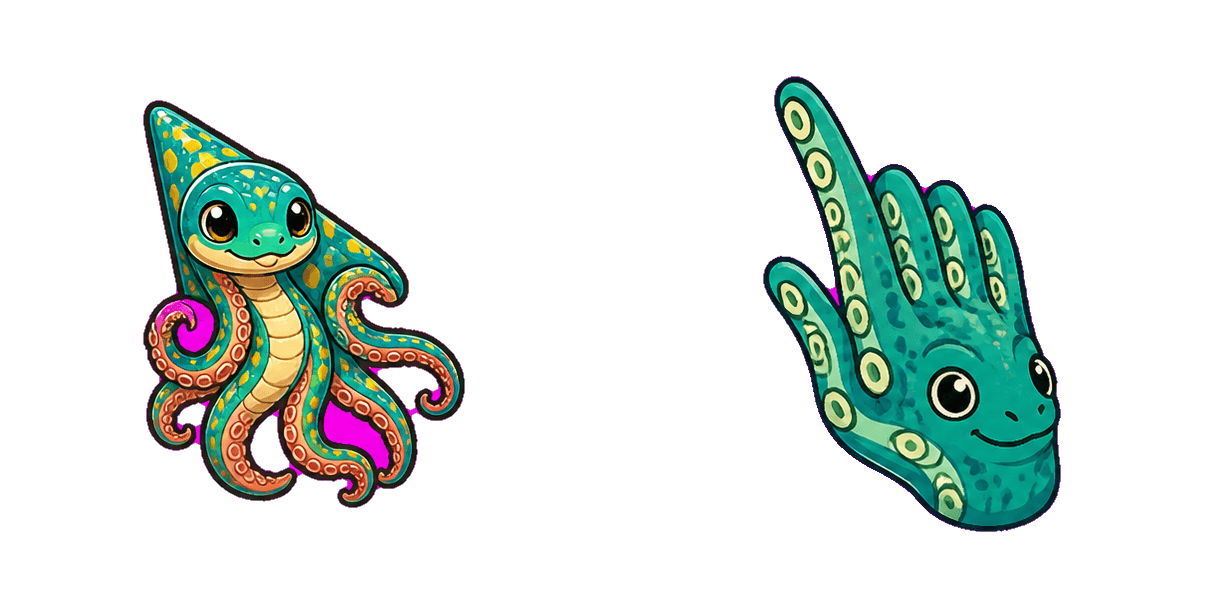 Jungle Tentacled Snake cursor pack