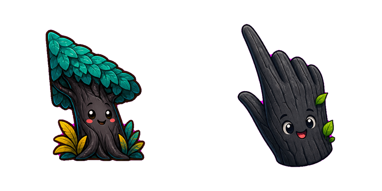 حزمة المؤشرات المخصصة Jungle Ebony Tree