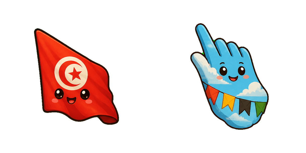 Tunisia Flag Cursor-Paket