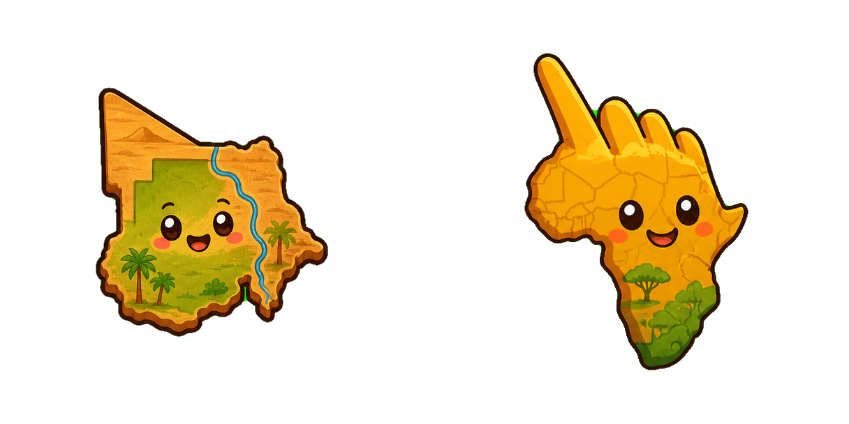 Sudan Map Cursor-Paket