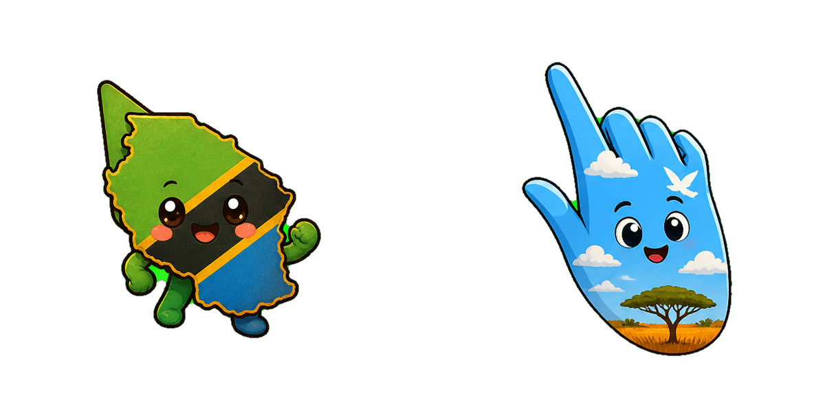 Tanzania Flag Cursor-Paket