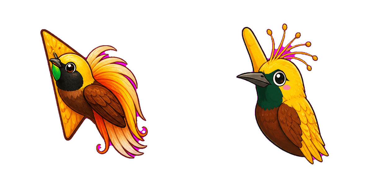 حزمة المؤشرات المخصصة Jungle Bird of Paradise