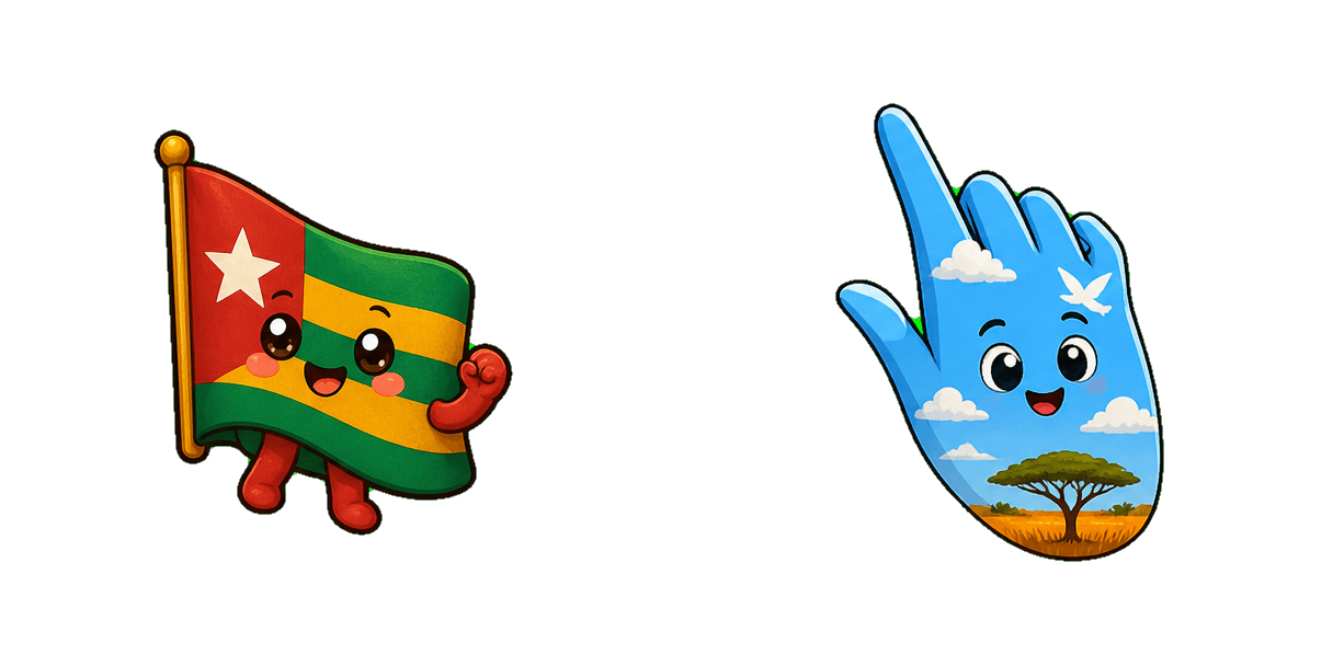 Togo Flag Cursor-Paket