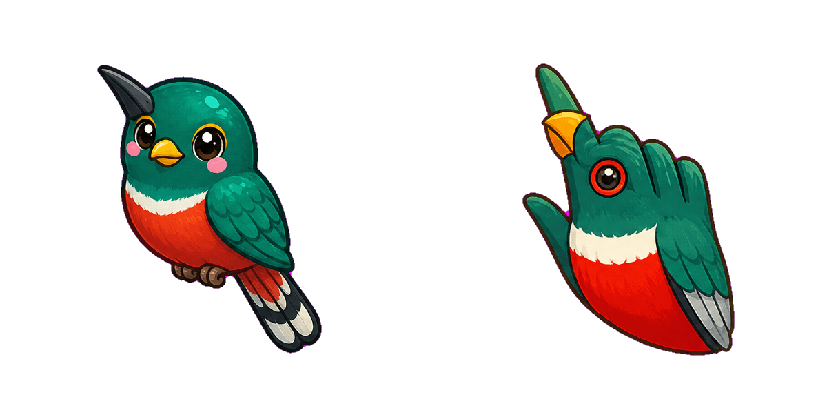 حزمة المؤشرات المخصصة Jungle Trogon