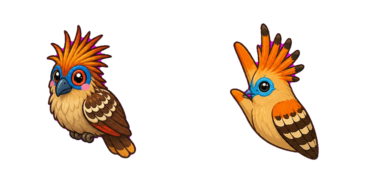حزمة المؤشرات المخصصة Jungle Hoatzin