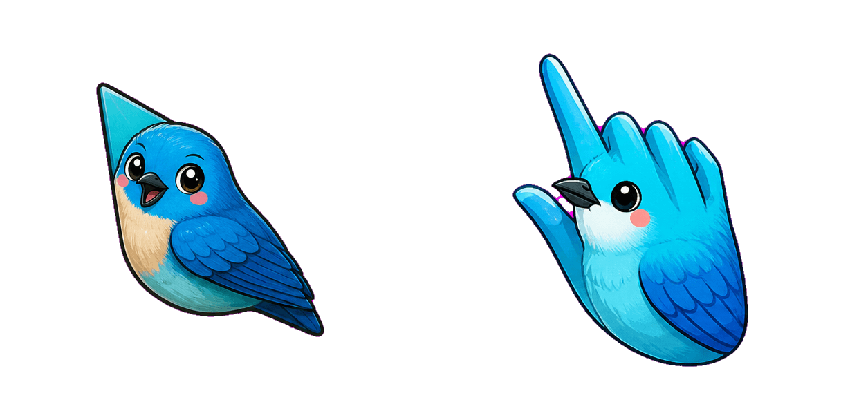 حزمة المؤشرات المخصصة Jungle Fairy Bluebird