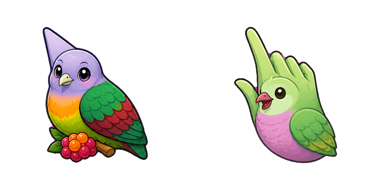 حزمة المؤشرات المخصصة Jungle Fruit Dove