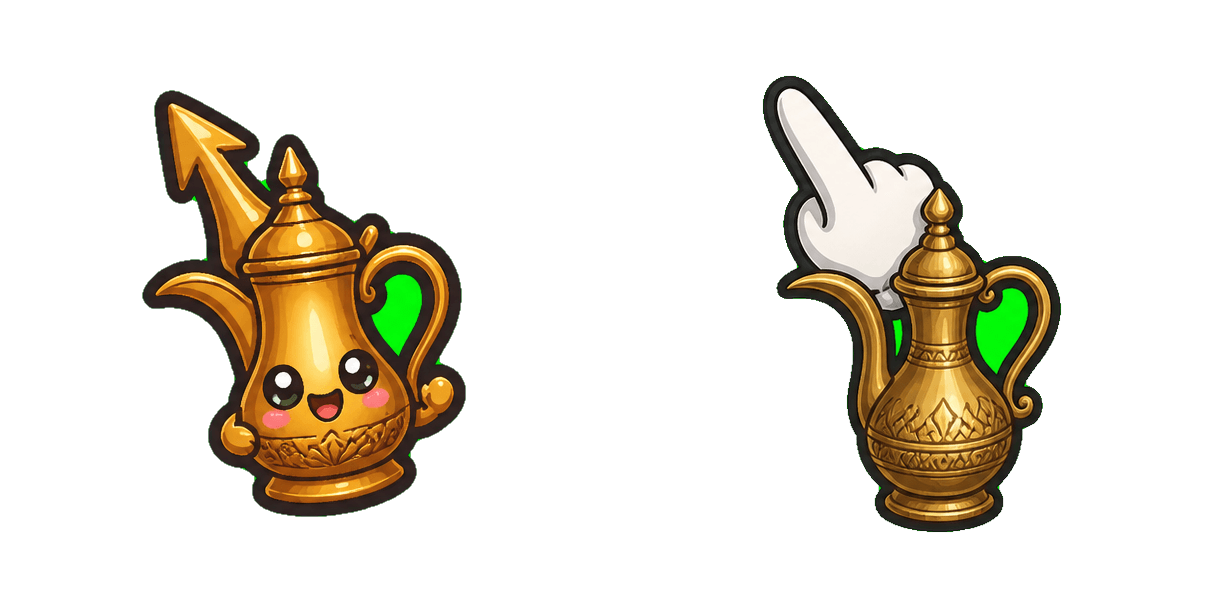 Brass Coffee Pot Cursor-Paket