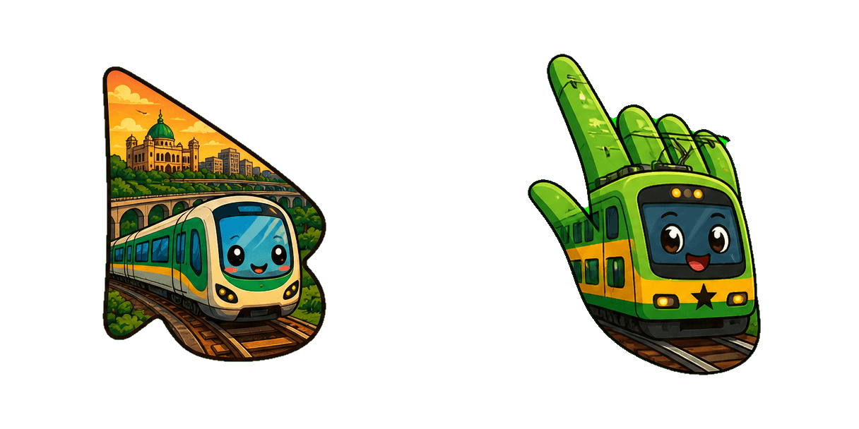 Africa Addis Ababa City Train Cursor-Paket