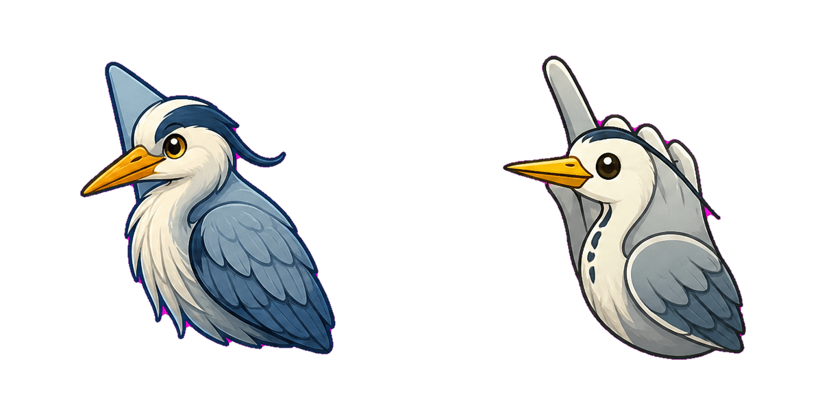 حزمة المؤشرات المخصصة Jungle Heron