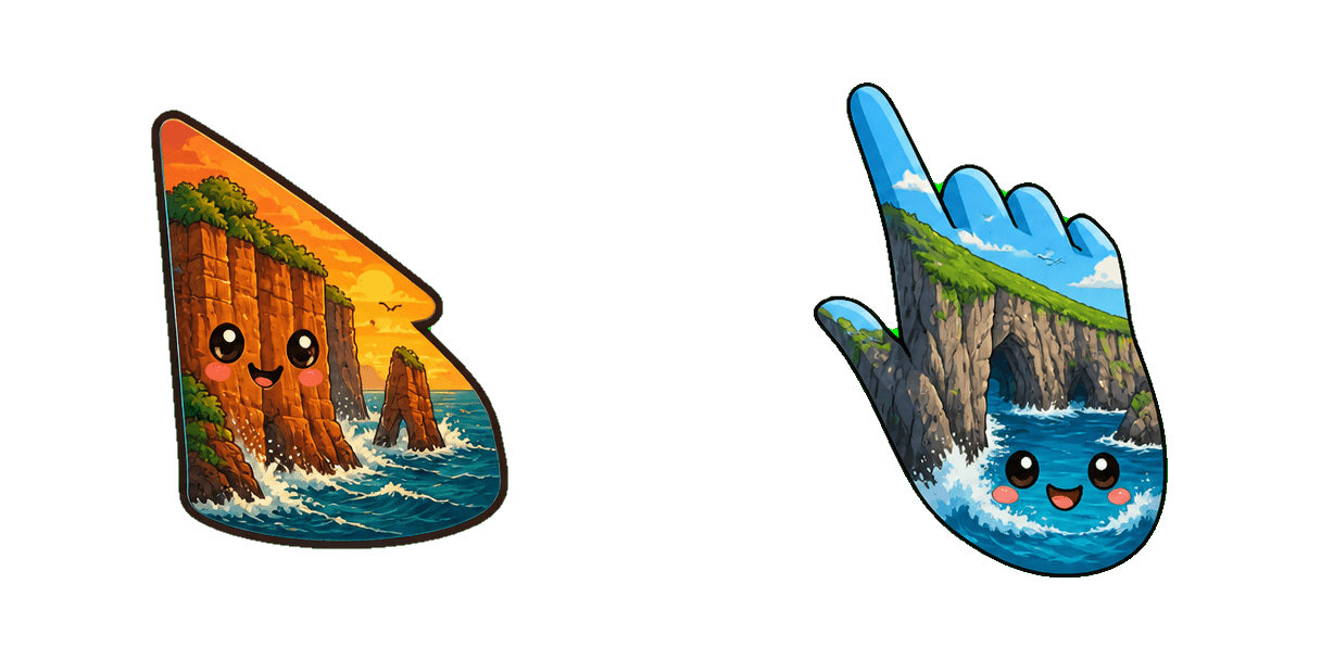 Africa Atlantic Ocean Cliffs Cursor-Paket