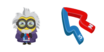 Minion: Einstein cute cursor