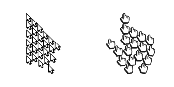 Multiple cute cursor