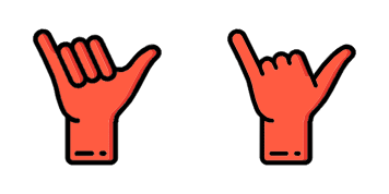 Pack de curseurs Orange Hand